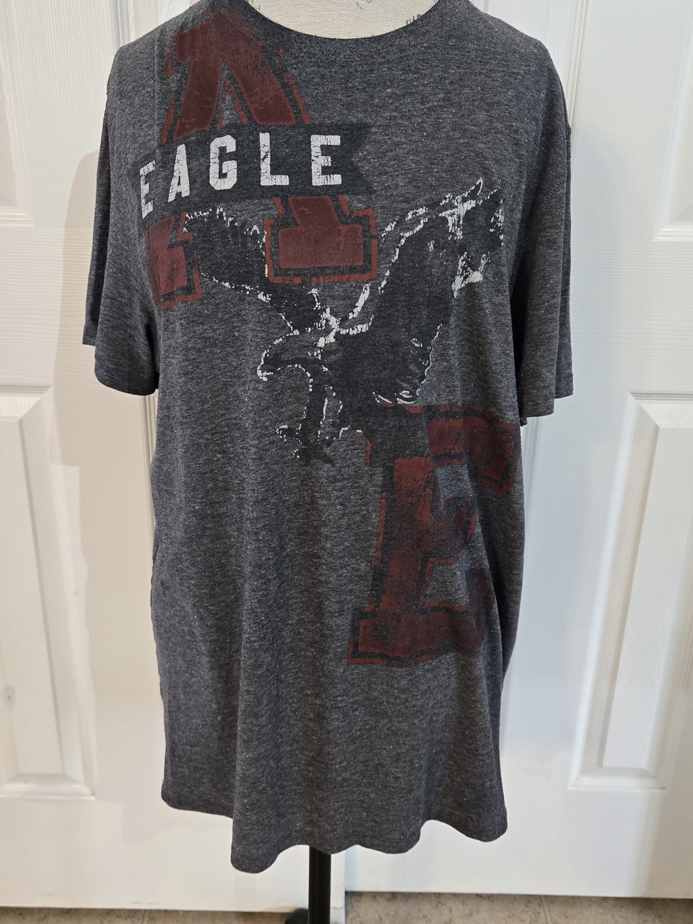American Eagle Outfitters Men’s XL Graphic T-Shirt Eagle Print Gray